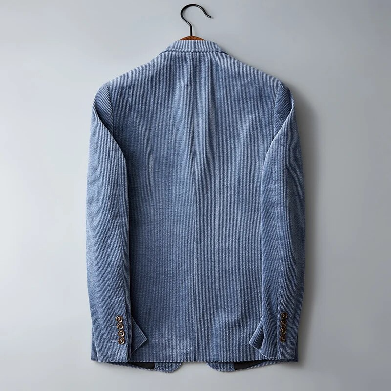 Julien Men’s Blazer Jacket – Fine Corduroy Men’s Sports Jacket with Lightweight Stretch Fit