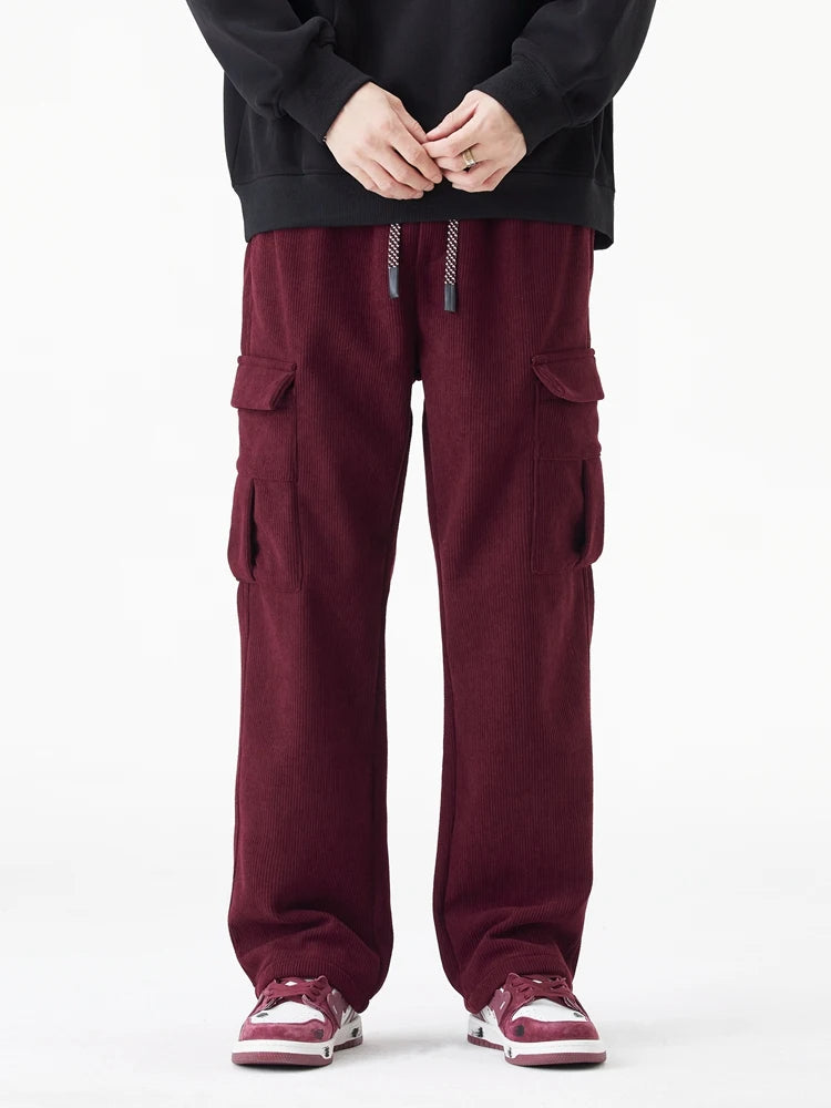 Hayes Corduroy Cargo Pants – Soft Stretch Fabric with Tapered Fit for Everyday Wear
