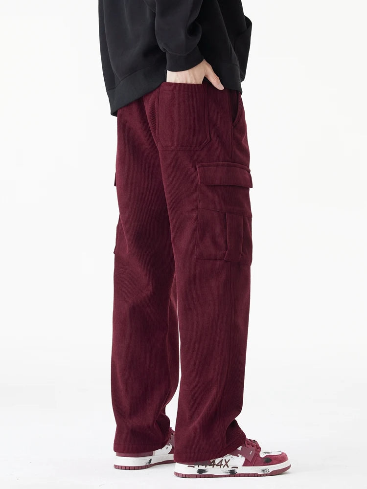 Hayes Corduroy Cargo Pants – Soft Stretch Fabric with Tapered Fit for Everyday Wear