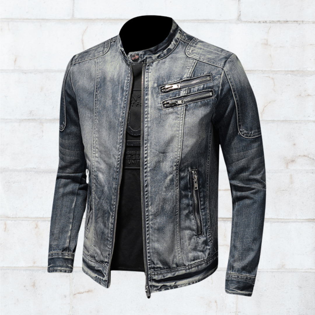 Grayson Utility Zip Jacket – Rugged Everyday Jacket with Stand Collar Detail