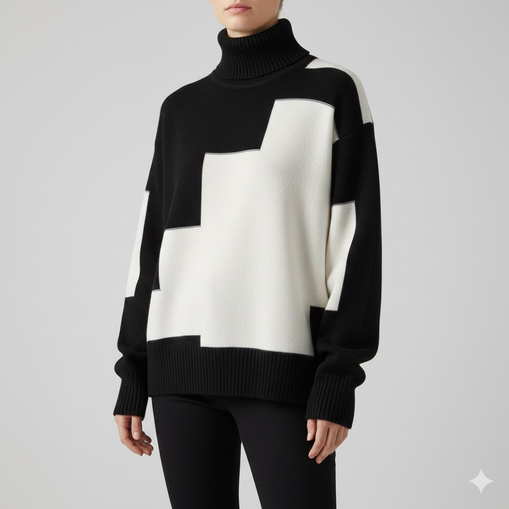 Lovi Women’s Turtleneck Sweater – Soft Knit Pullover