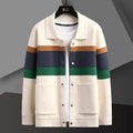 Rome Striped Varsity Knit Jacket