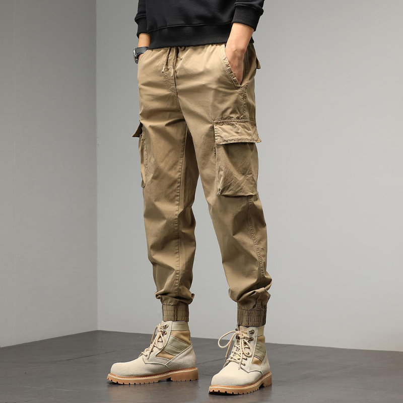 Ethan Men’s Cargo Pants – Lightweight Tech Fabric with Tapered Fit for Tactical Streetwear