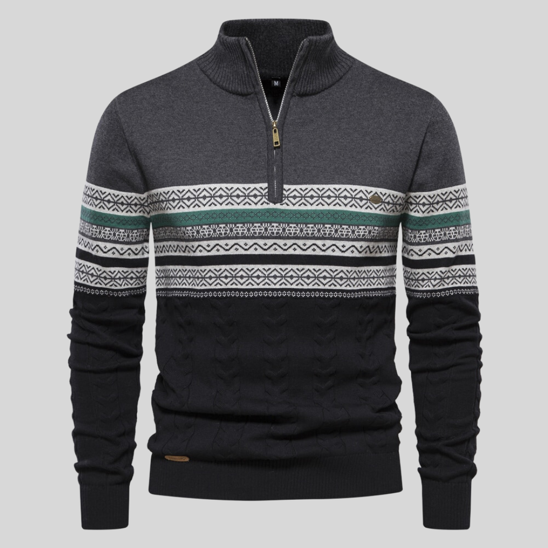 Harbor Cotton Zip Sweater