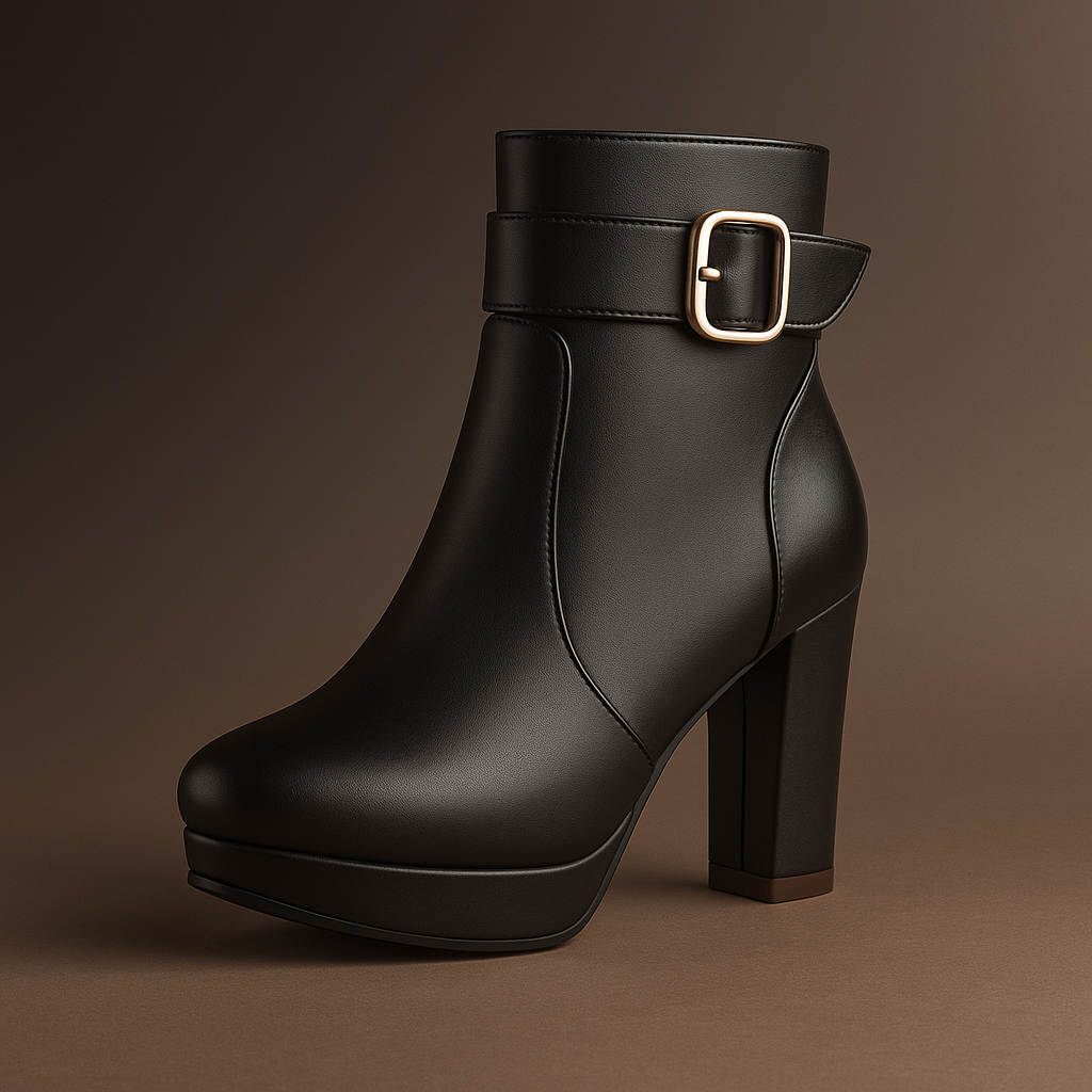 Elettra Women’s Platform Boots – High Heeled Ankle Boots