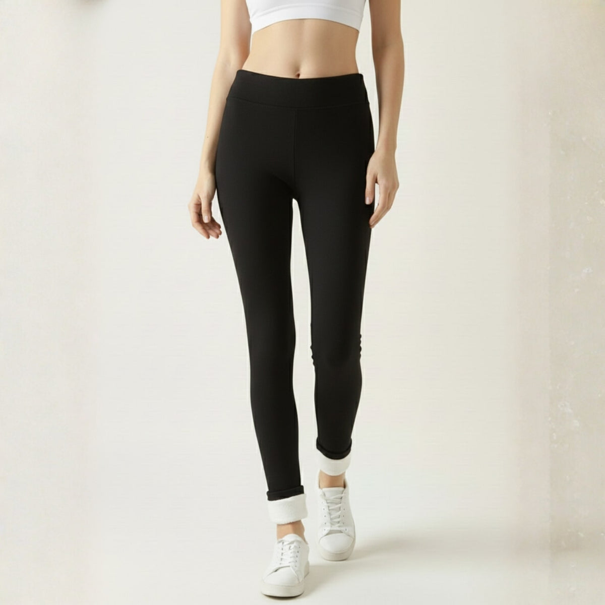 Dania Women’s Fleece-Lined Leggings – Stretchy Fleece-Lined Tights