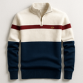 Cole Men’s Quarter Zip Pullover – Midweight Cotton Knit with Tailored Fit