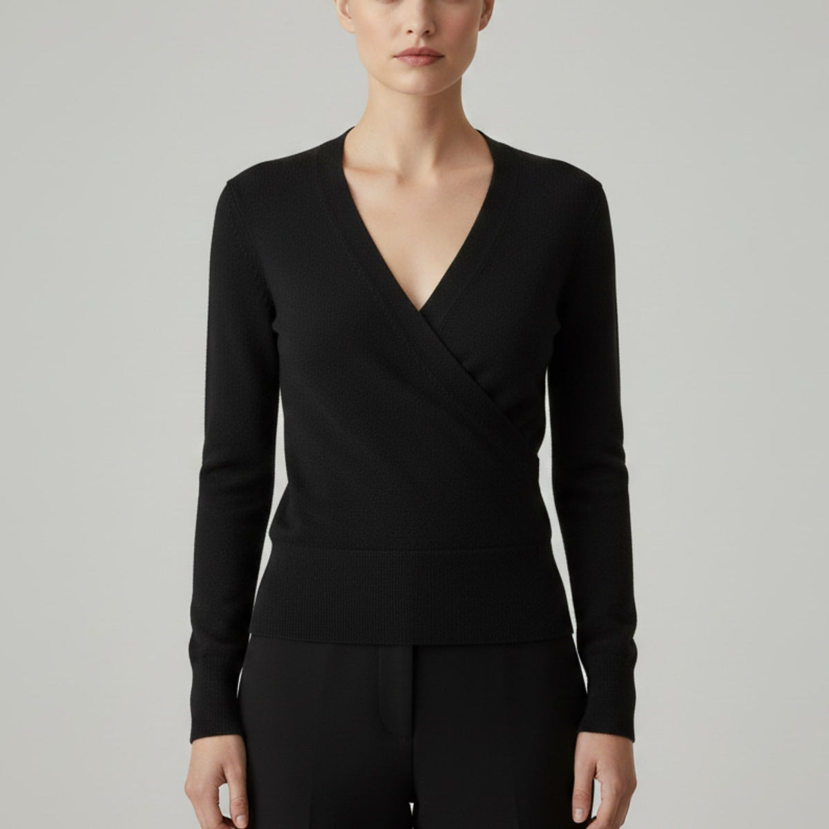 Berkis Women’s Knit Sweater – Crossover Front Pullover