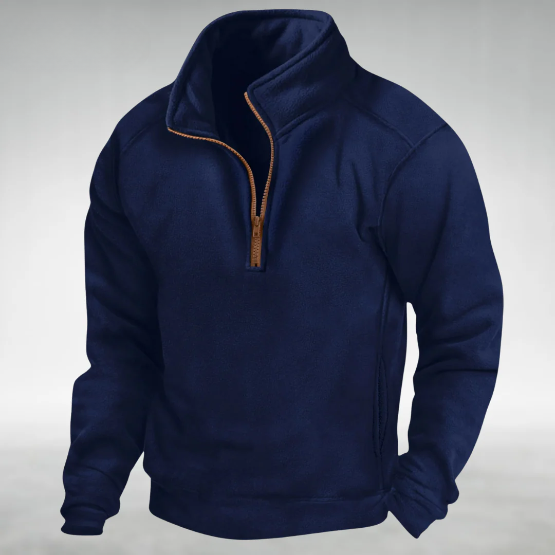 Soren Men’s Half Zip Sweater – Classic Pullover with Relaxed Fit for Layering