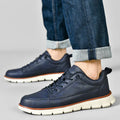 Gavin Men’s Leather Sneakers – Cushioned Support & Flexible Sole