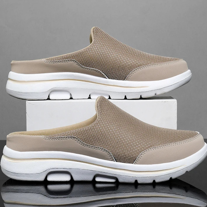 Mason Men’s Slip-On Sneakers – Mesh Backless Shoes with Cushioned Sole