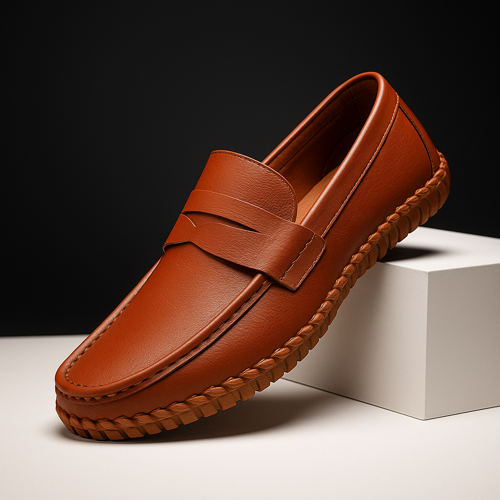 Preston Men’s Leather Loafers – Premium Leather Slip-On Shoes