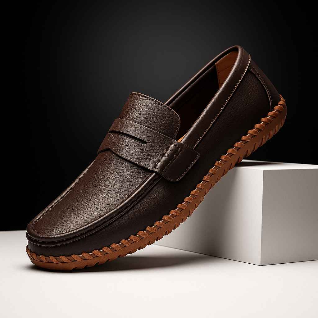 Preston Men’s Leather Loafers – Premium Leather Slip-On Shoes