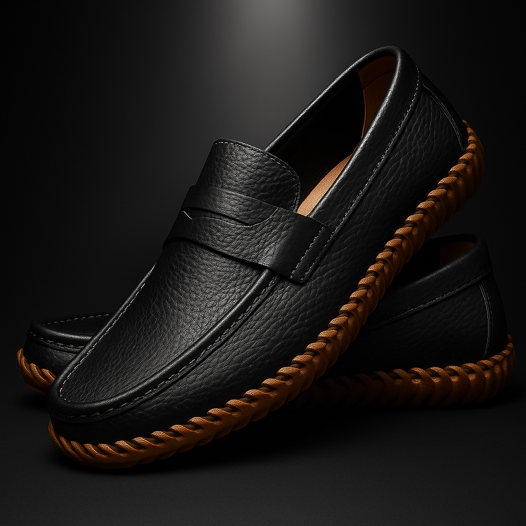 Preston Men’s Leather Loafers – Premium Leather Slip-On Shoes
