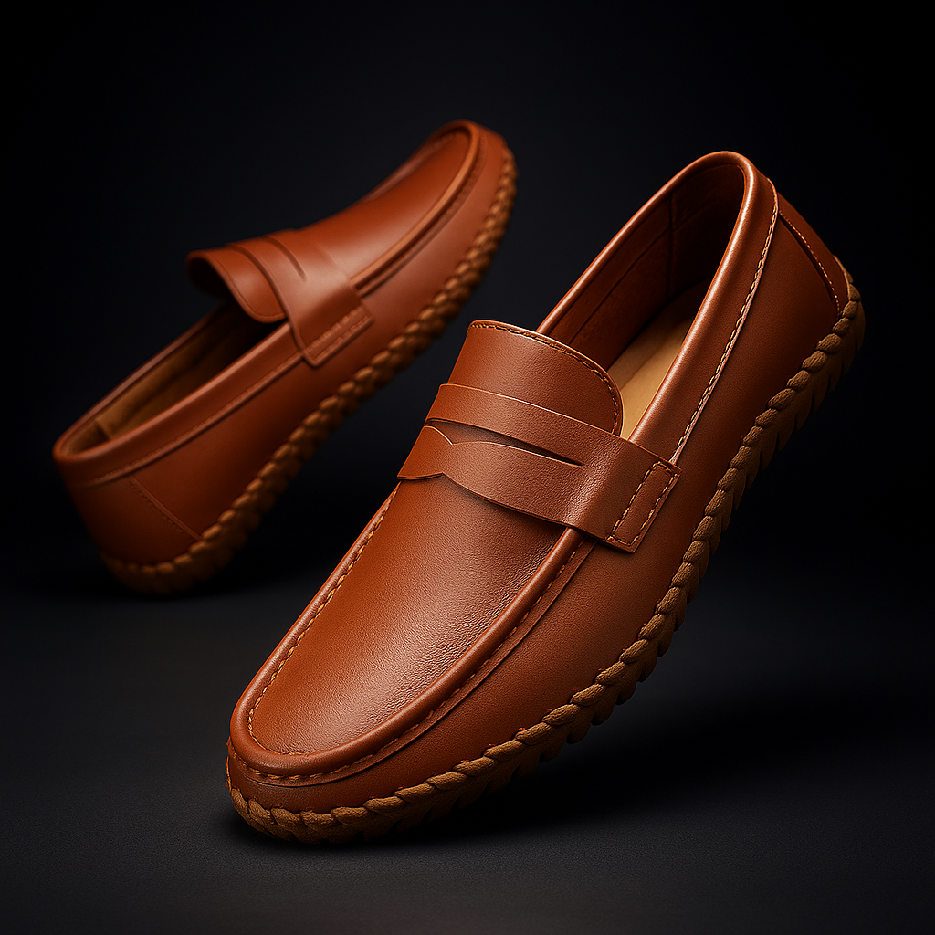 Preston Men’s Leather Loafers – Premium Leather Slip-On Shoes