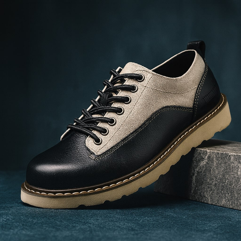 Felix Men’s Oxford Shoes – Mixed-Material Dress Shoes