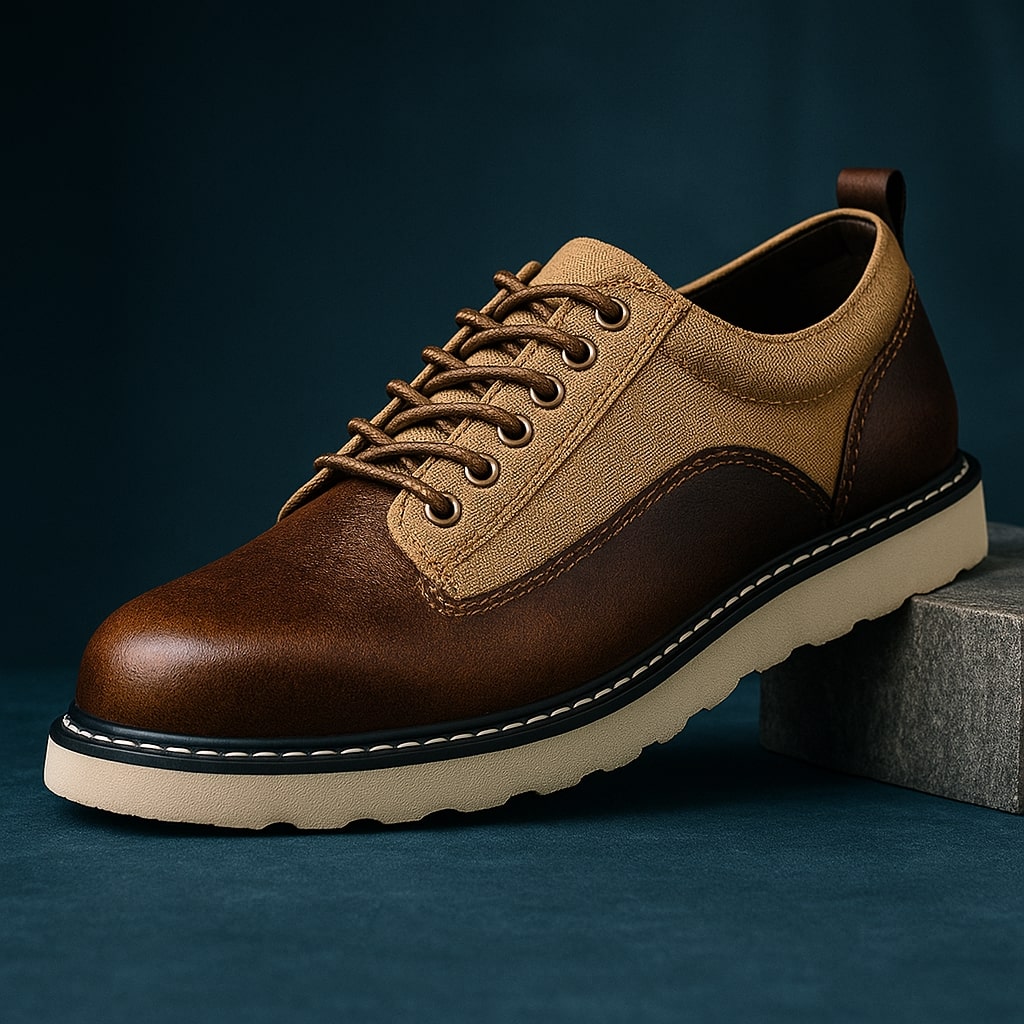 Felix Men’s Oxford Shoes – Mixed-Material Dress Shoes