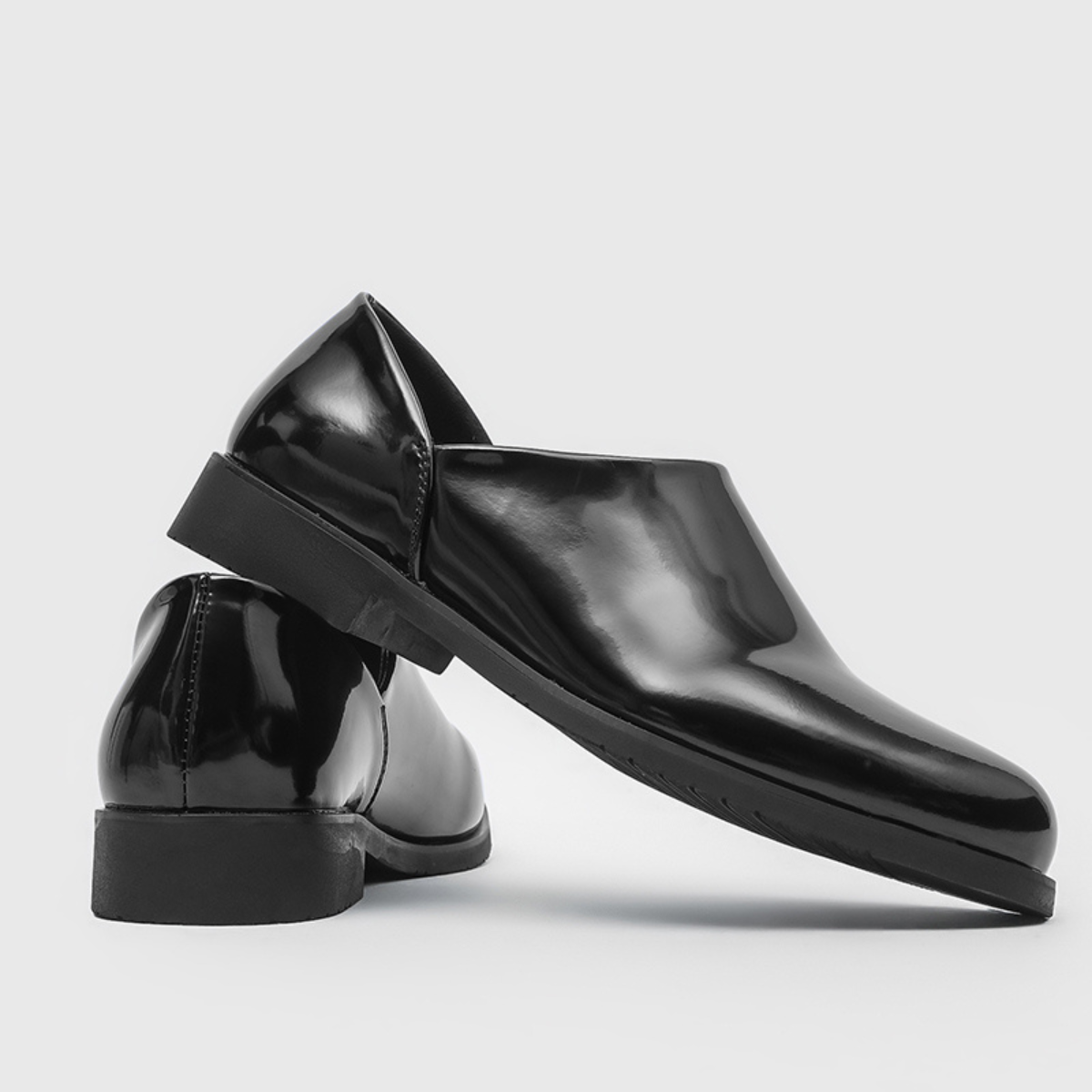 Montarro Men’s Leather Loafers – Gloss Finish Men's Dress Shoes
