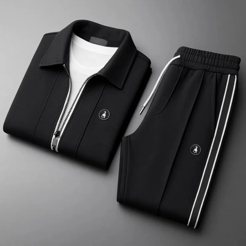 Rendon Men’s Tracksuit Set – Breathable Lycra Two-Piece Activewear
