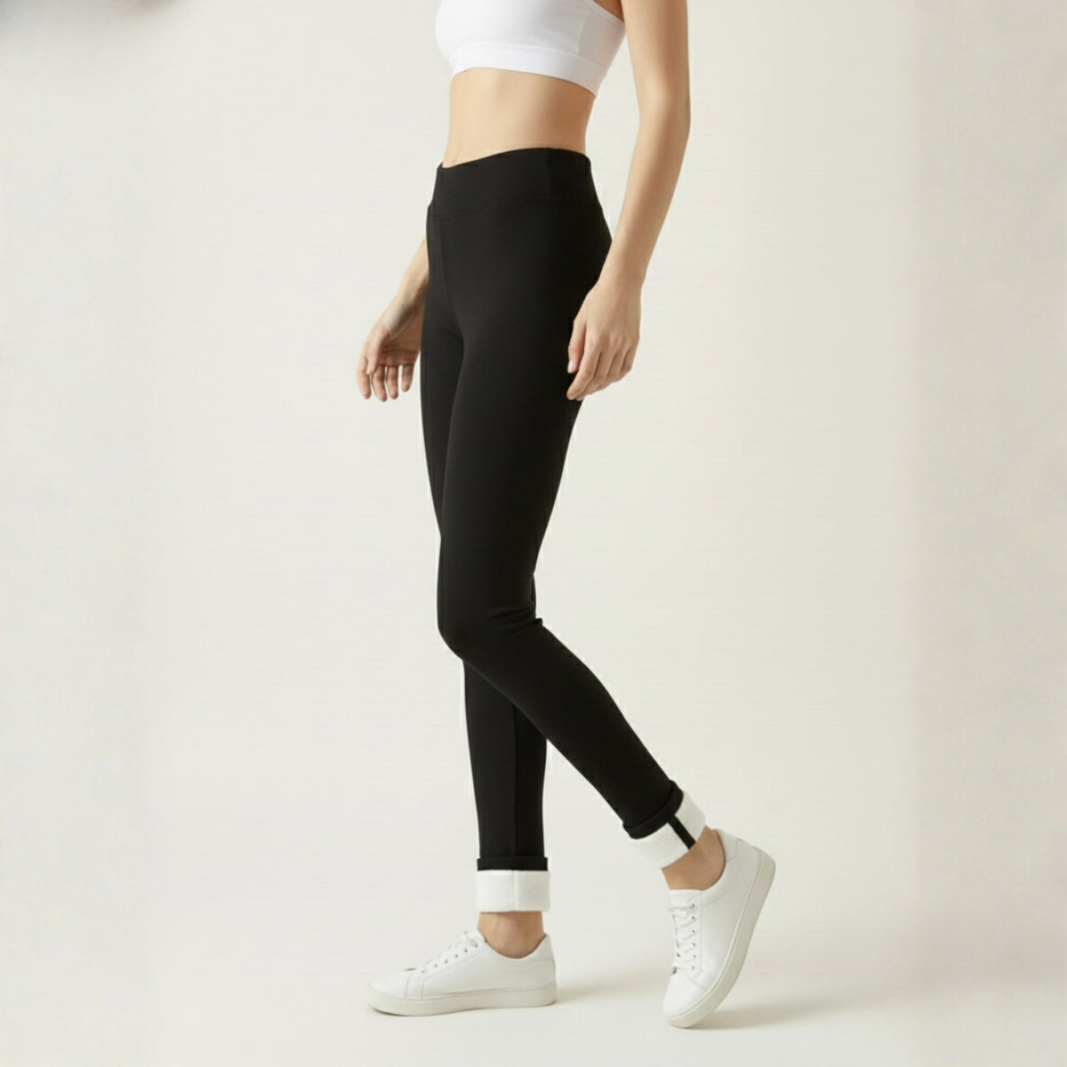 Dania Women’s Fleece-Lined Leggings – Stretchy Fleece-Lined Tights