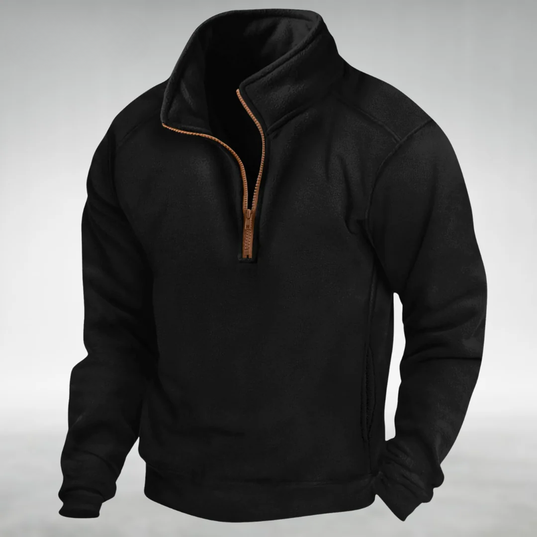 Soren Men’s Half Zip Sweater – Classic Pullover with Relaxed Fit for Layering