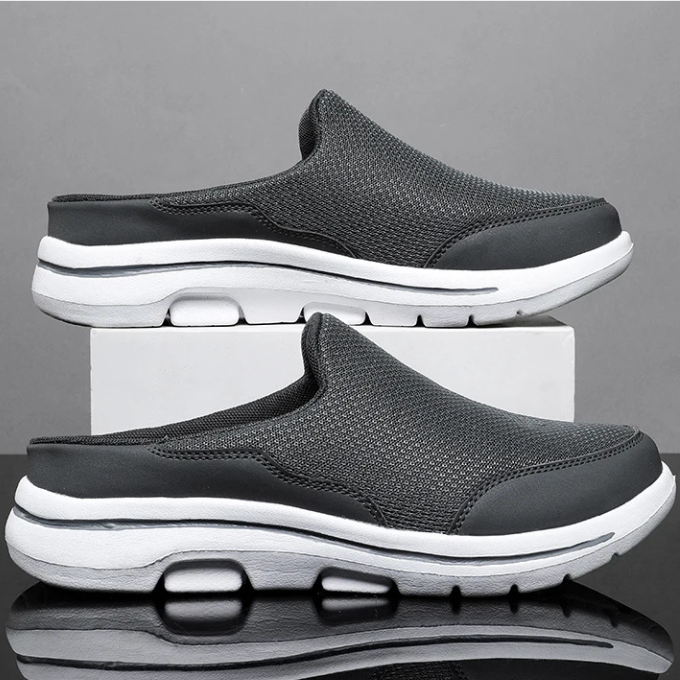 Mason Men’s Slip-On Sneakers – Mesh Backless Shoes with Cushioned Sole