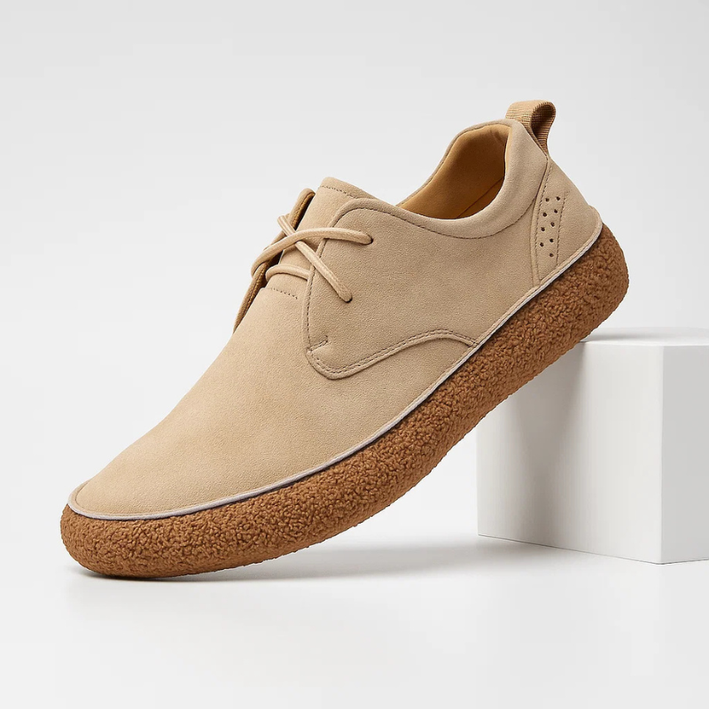 Jackie Men’s Suede Casual Shoes – with Flexible Rubber Sole