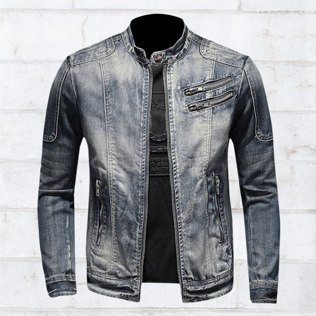 Grayson Utility Zip Jacket – Rugged Everyday Jacket with Stand Collar Detail