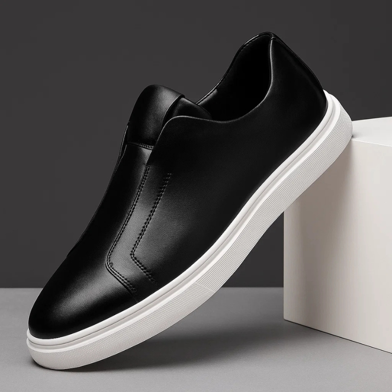 Miro Men’s Casual Shoes – Leather Slip-On Sneakers