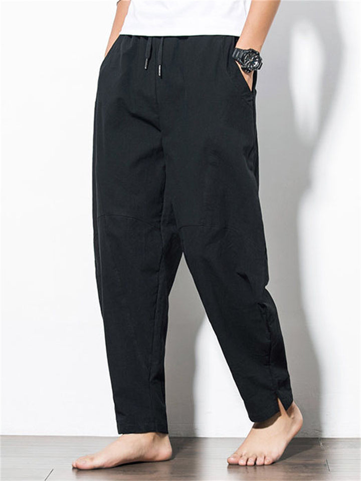 Ronan Men’s Linen Pants – Ultra-Light Cotton Blend with Drawstring Waist