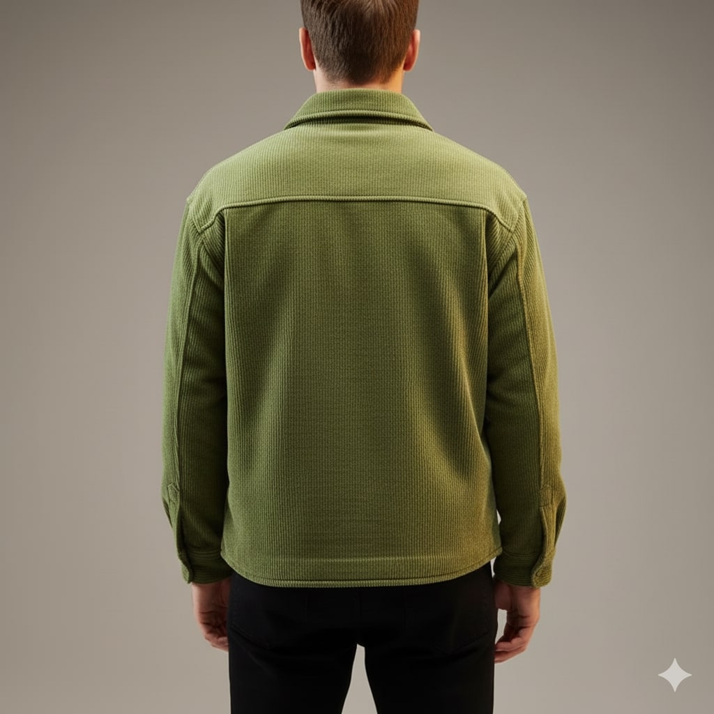 Jasper Men’s Corduroy Shirt Jacket – Sherpa-Lined Outerwear