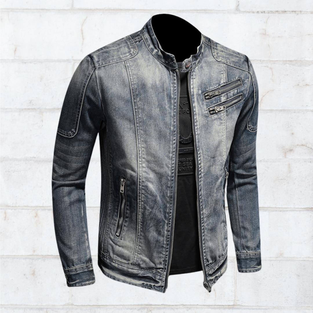 Grayson Utility Zip Jacket – Rugged Everyday Jacket with Stand Collar Detail