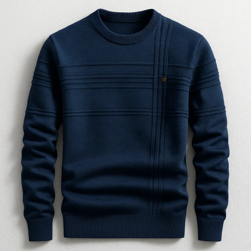 Bradford Men’s Cotton Sweater – Midweight Crew Neck Jumper