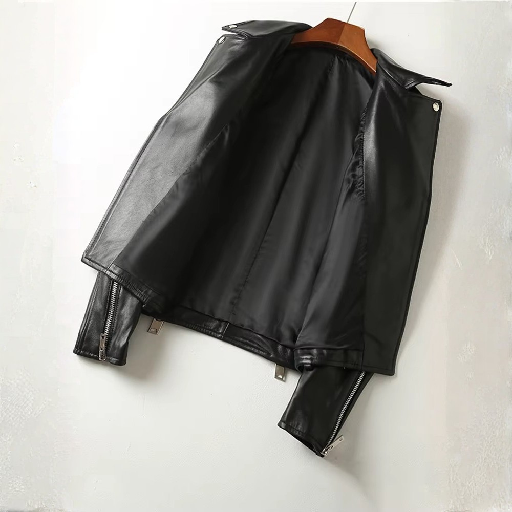 Almona Women’s Leather Jacket – Smooth Leather with Tailored Structured Fit