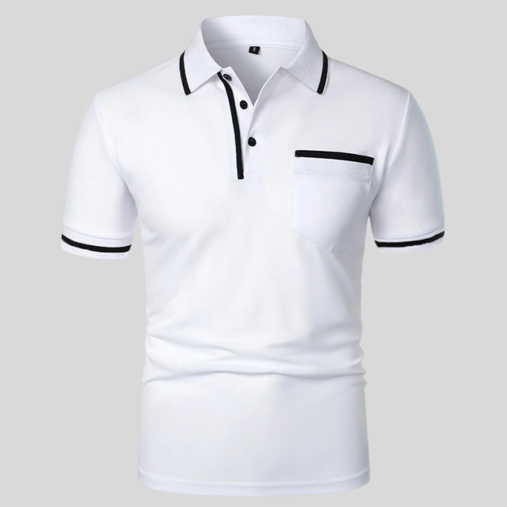 Dexter Polo - Tailored Short-Sleeve Cotton Blend Shirt