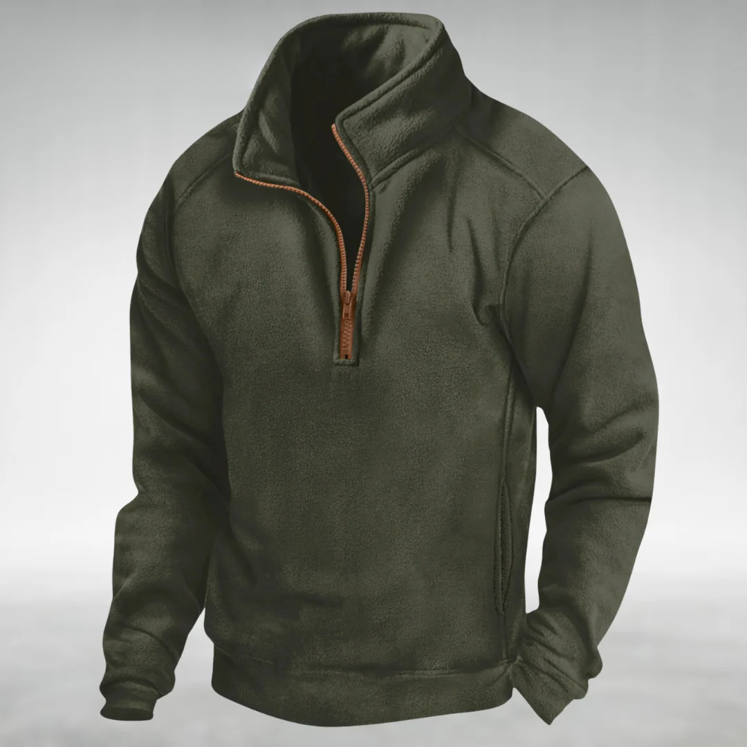 Soren Men’s Half Zip Sweater – Classic Pullover with Relaxed Fit for Layering