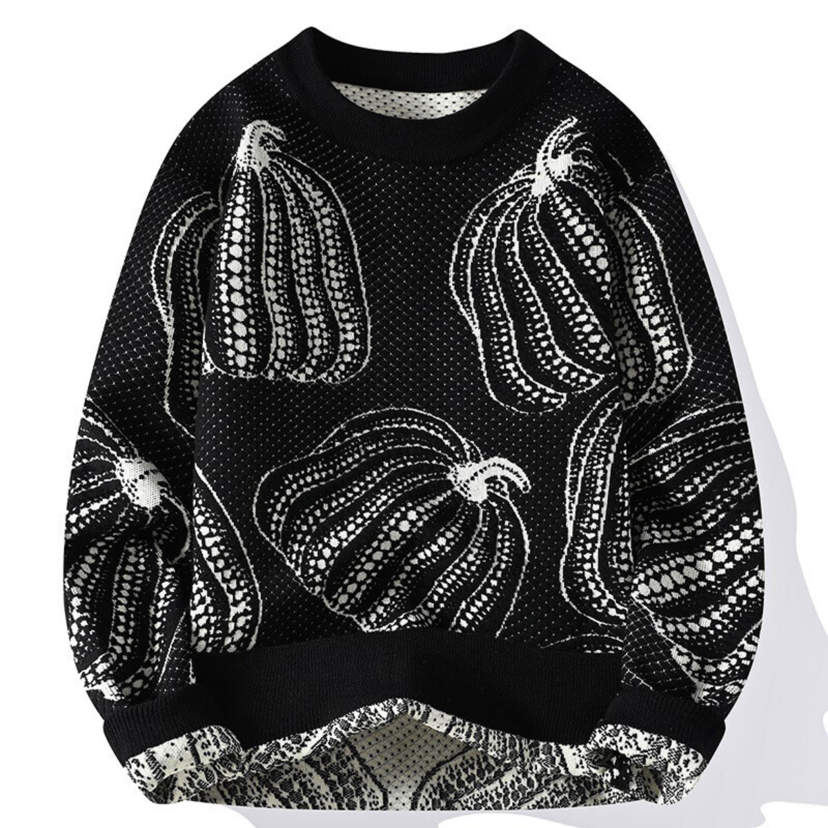 Mason Men’s Sweater – Cozy Pullover with Seasonal Pumpkin Pattern
