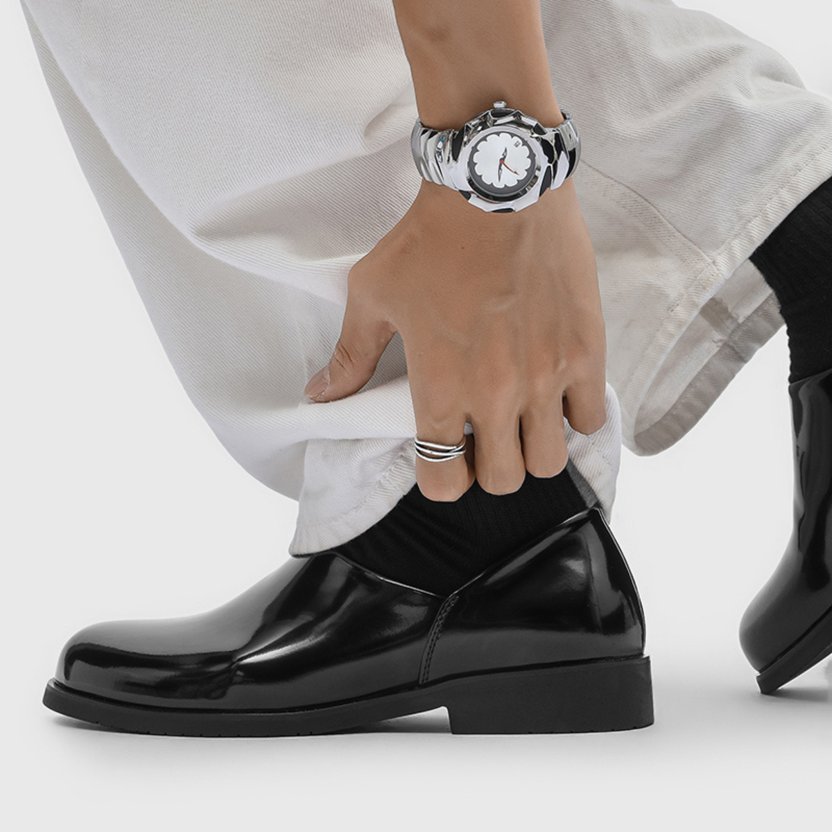 Montarro Men’s Leather Loafers – Gloss Finish Men's Dress Shoes