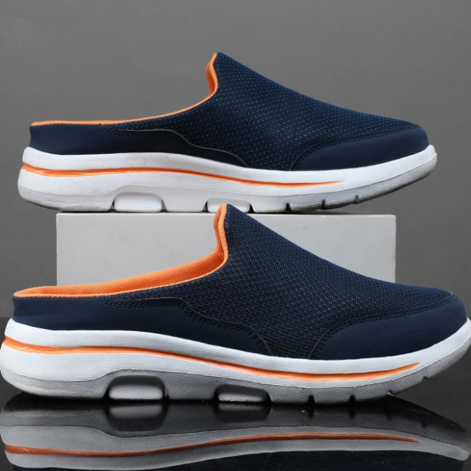Mason Men’s Slip-On Sneakers – Mesh Backless Shoes with Cushioned Sole