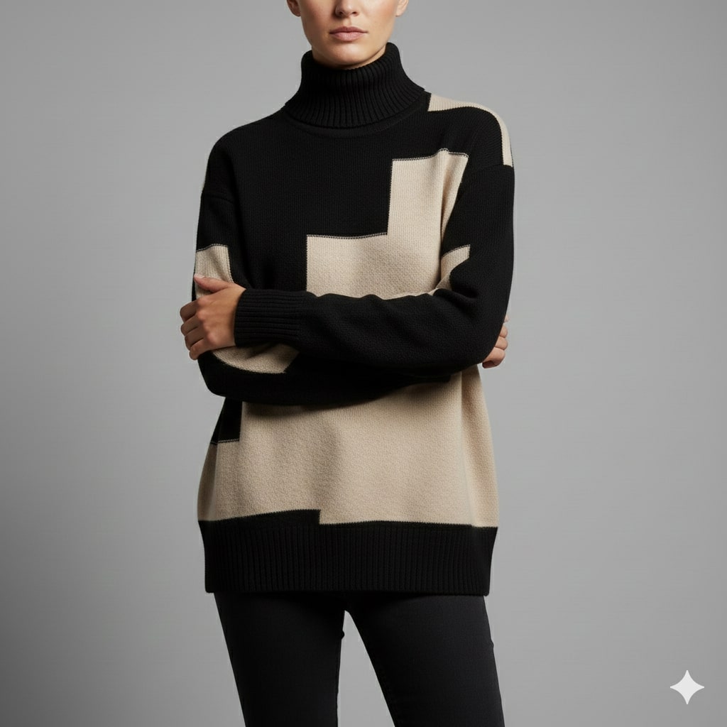 Lovi Women’s Turtleneck Sweater – Soft Knit Pullover