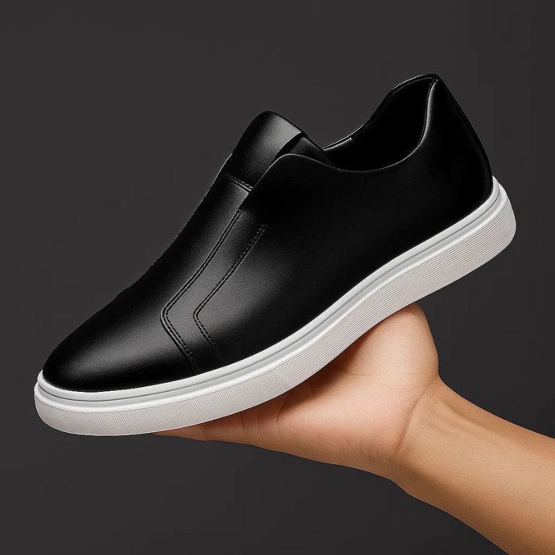 Miro Men’s Casual Shoes – Leather Slip-On Sneakers