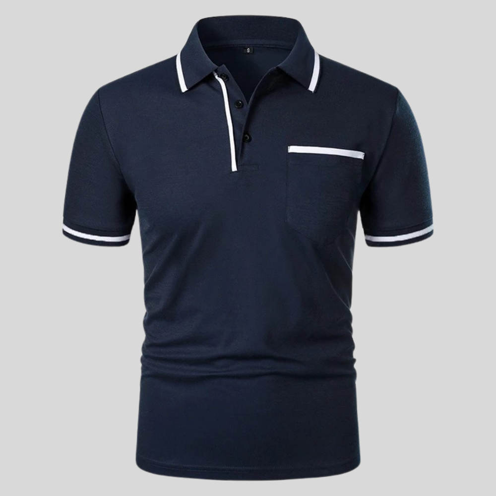Dexter Polo - Tailored Short-Sleeve Cotton Blend Shirt