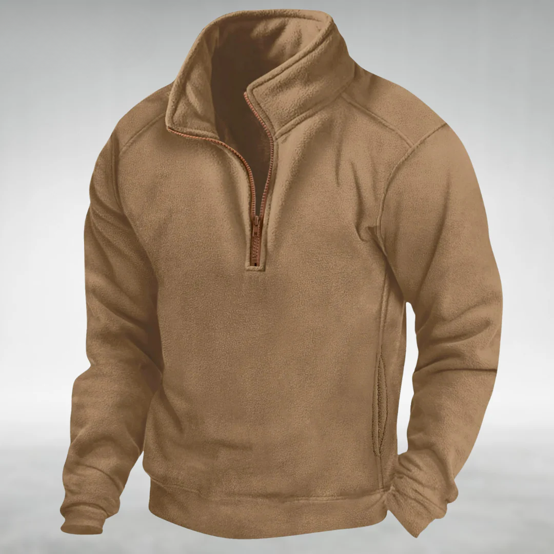 Soren Men’s Half Zip Sweater – Classic Pullover with Relaxed Fit for Layering