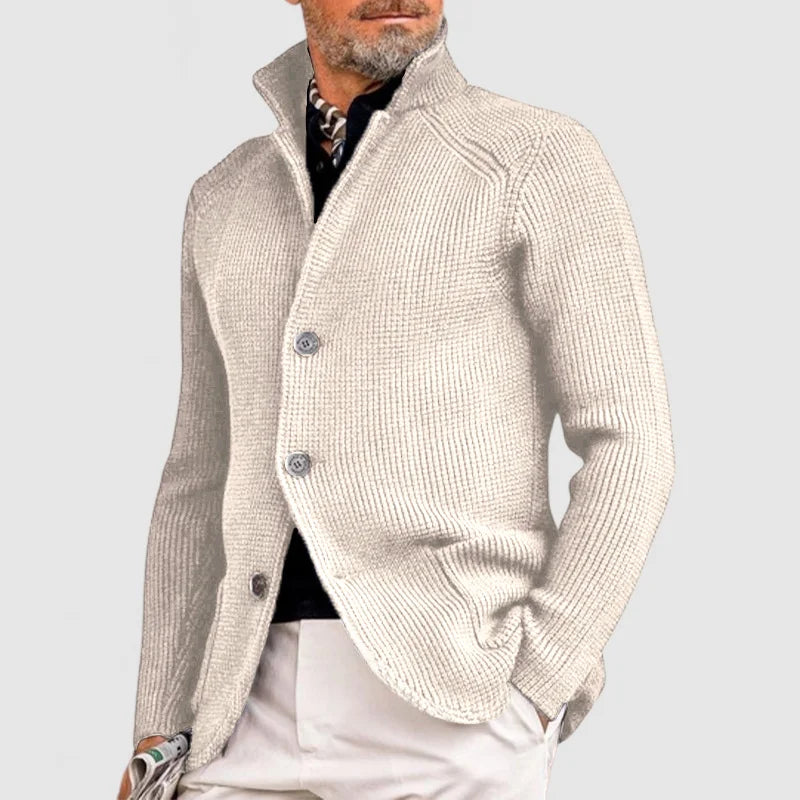 Nolan Men’s Cardigan Sweater – Textured Knit with Relaxed Fit
