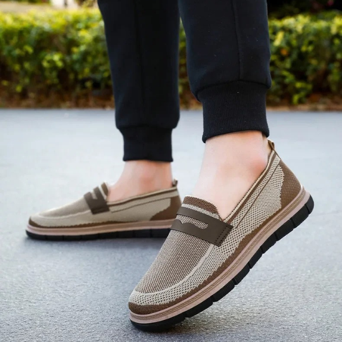 Florence Men’s Loafers – Suede Slip-On Shoes with Premium Rubber Sole