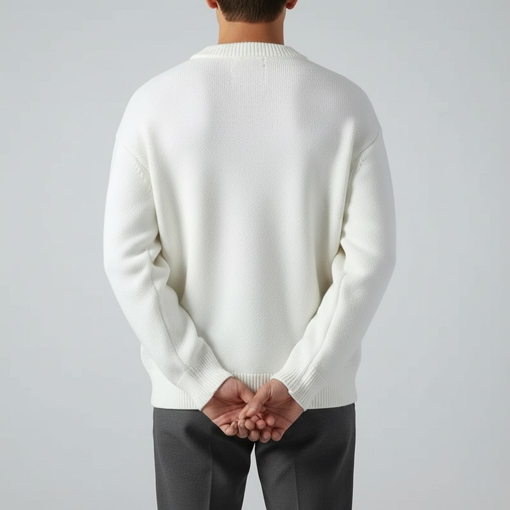 Aiden Distressed Men’s Sweater with Edgy Frayed Detailing