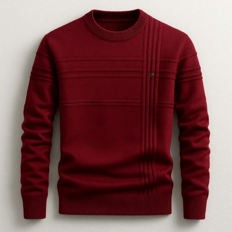 Bradford Men’s Cotton Sweater – Midweight Crew Neck Jumper