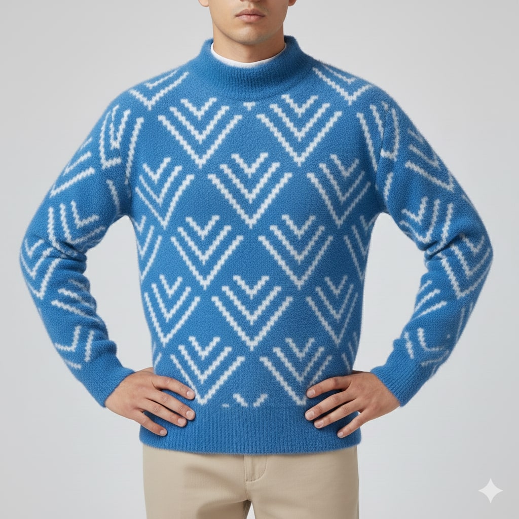 Morgan Men’s Knit Sweater – Plush Winter Pullover for Layered Warmth
