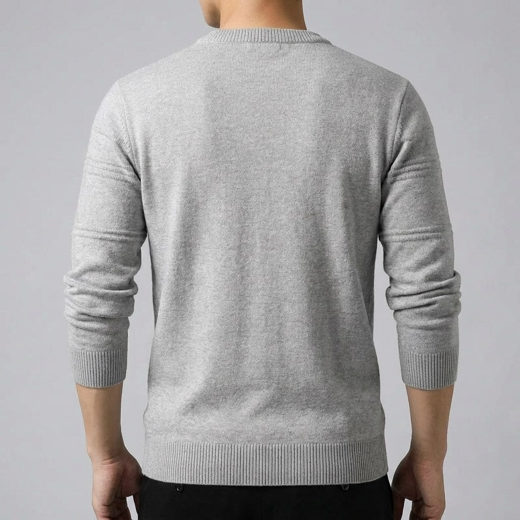 Bradford Men’s Cotton Sweater – Midweight Crew Neck Jumper