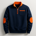 Milano Men’s Quarter-Zip Pullover – Midweight Cotton Knit Sweater